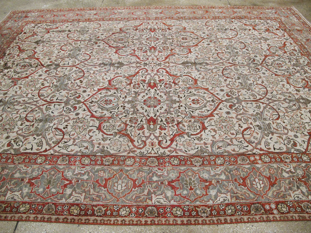 Vintage Persian Tabriz Carpet, No.20056 - Gsblank