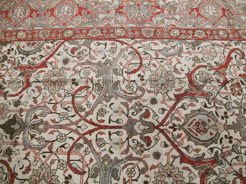Vintage Persian Tabriz Carpet, No.20056 - Gsblank