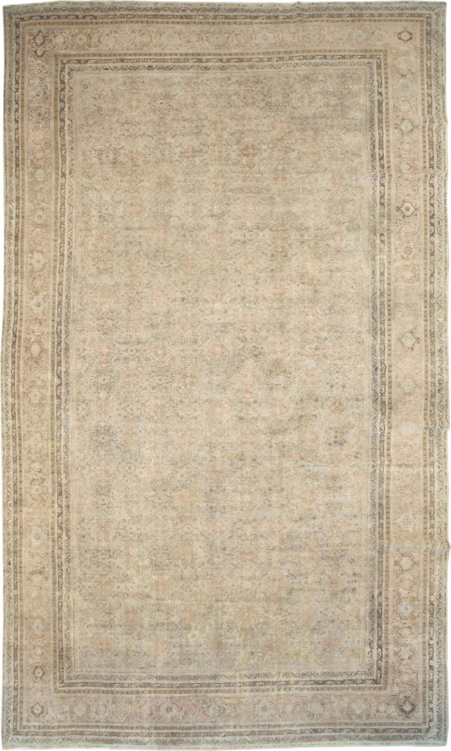 Antique Persian Mahal Large Oversize Carpet, No.20060 - Gsblank