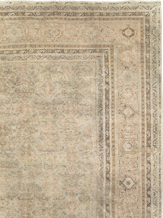 Antique Persian Mahal Large Oversize Carpet, No.20060 - Gsblank