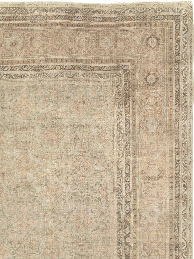 Antique Persian Mahal Large Oversize Carpet, No.20060 - Gsblank