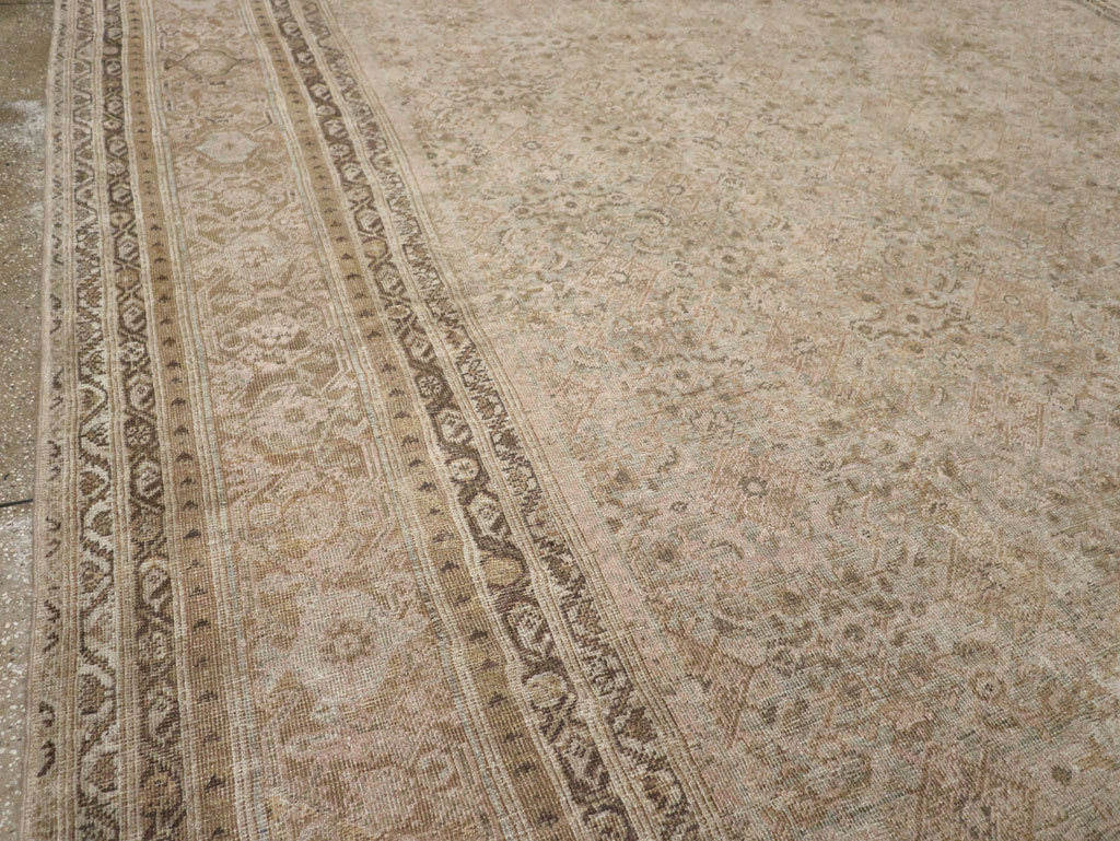 Antique Persian Mahal Large Oversize Carpet, No.20060 - Gsblank