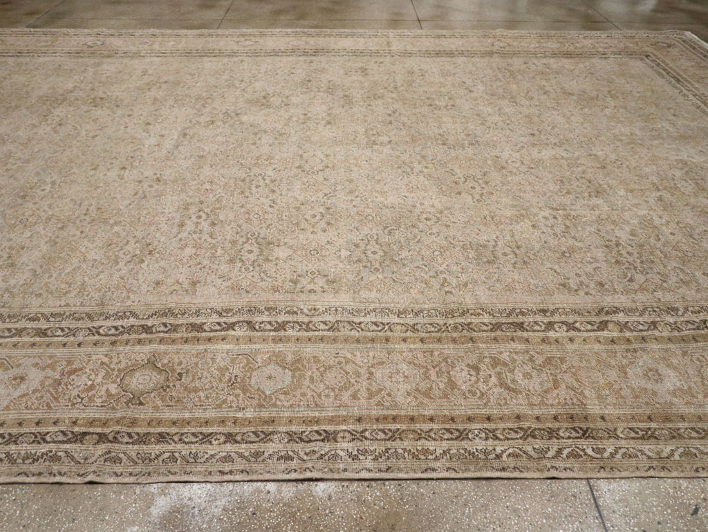Antique Persian Mahal Large Oversize Carpet, No.20060 - Gsblank