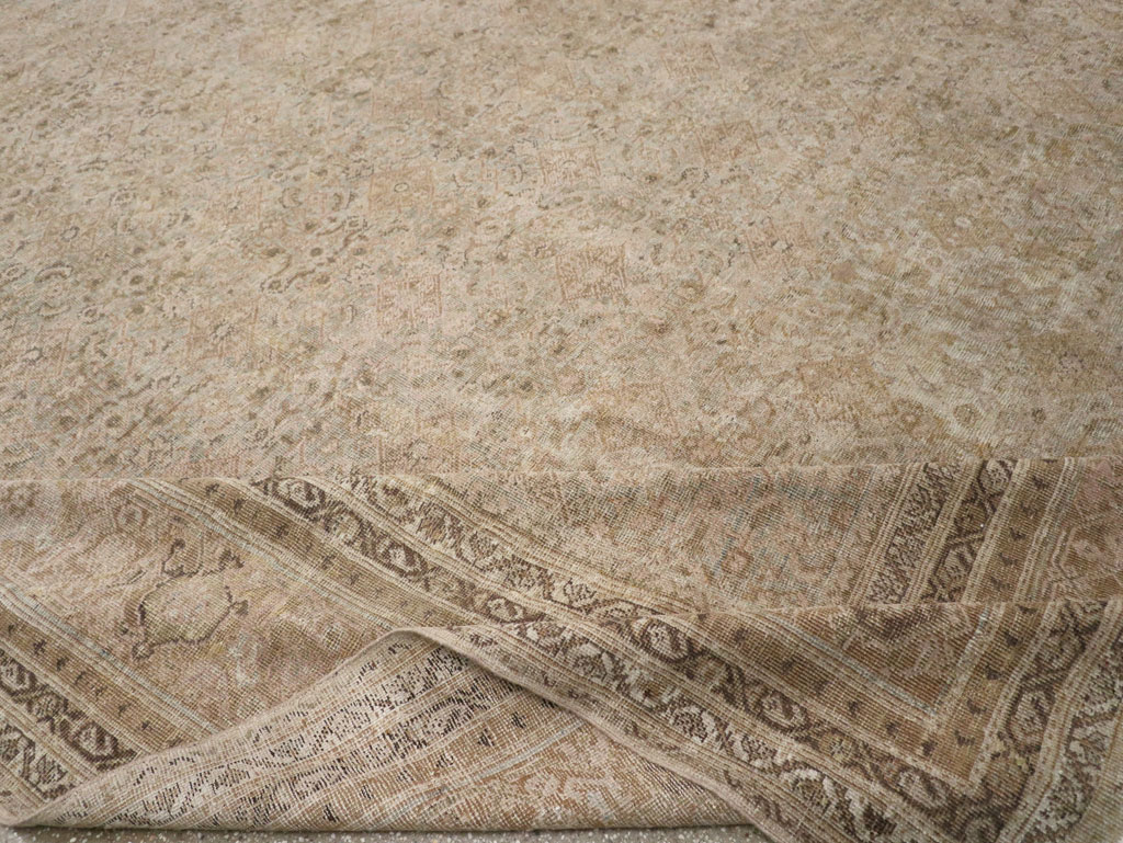 Antique Persian Mahal Large Oversize Carpet, No.20060 - Gsblank