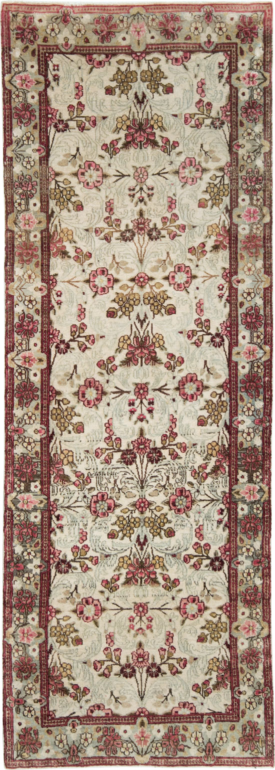 Vintage Persian Lavar Kerman Runner, No.20072 - Gsblank