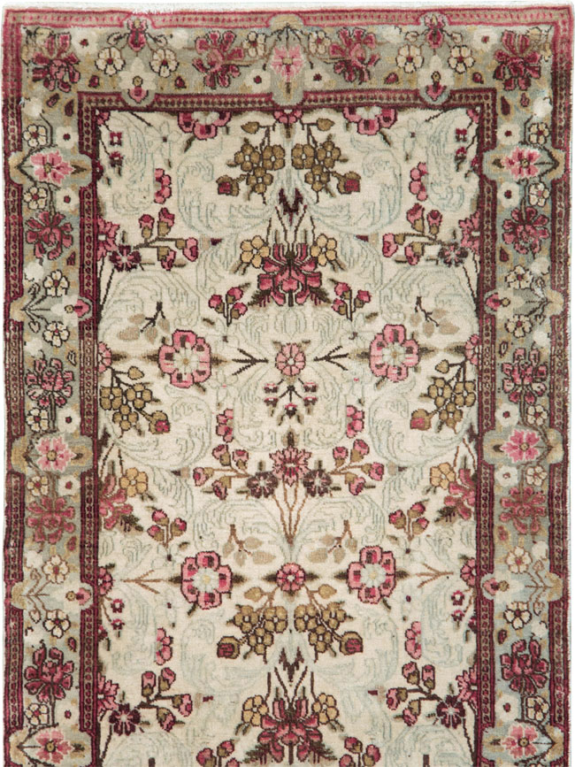Vintage Persian Lavar Kerman Runner, No.20072 - Gsblank