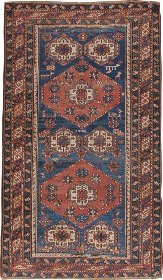 Antique Caucasian Kazak Rug, No.20077 - Gsblank