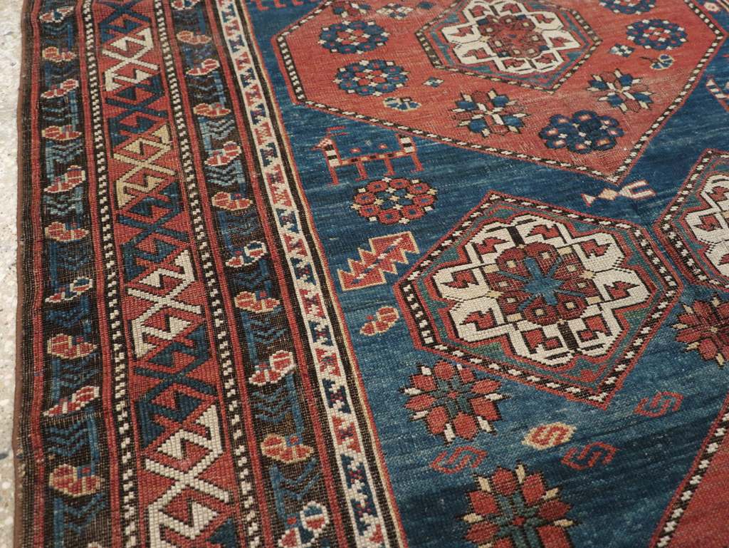 Antique Caucasian Kazak Rug, No.20077 - Gsblank