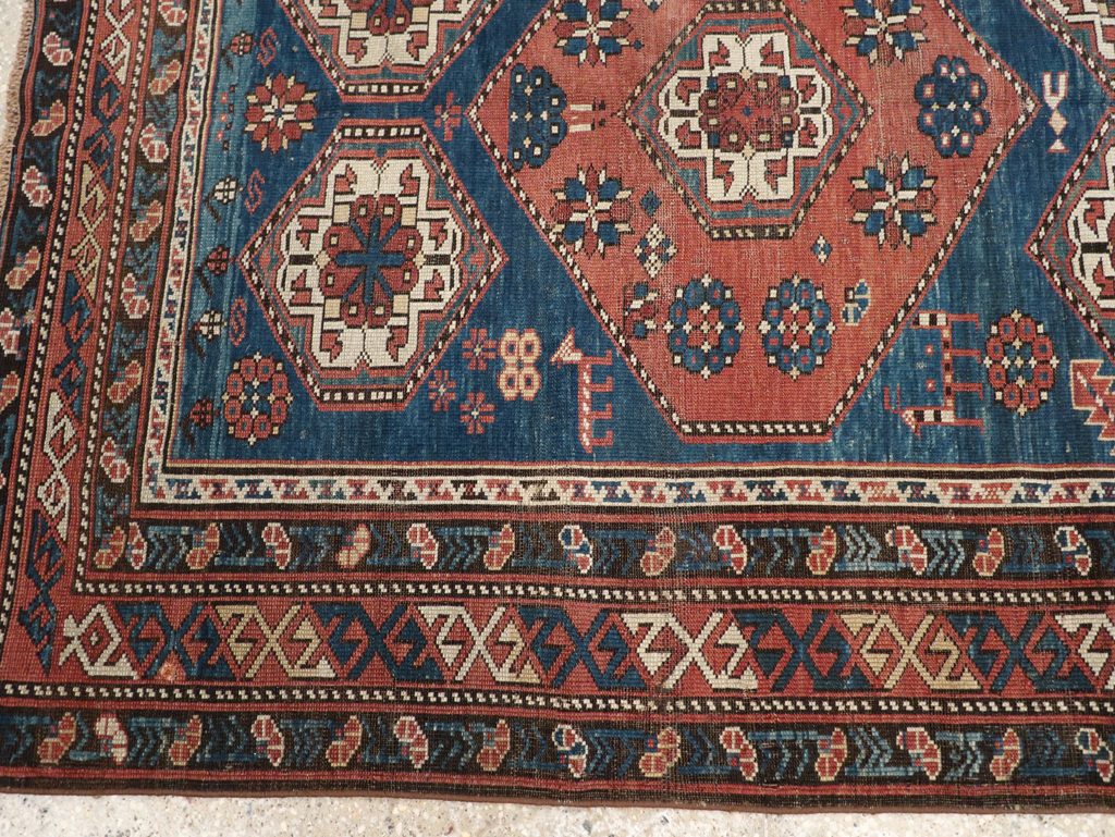 Antique Caucasian Kazak Rug, No.20077 - Gsblank