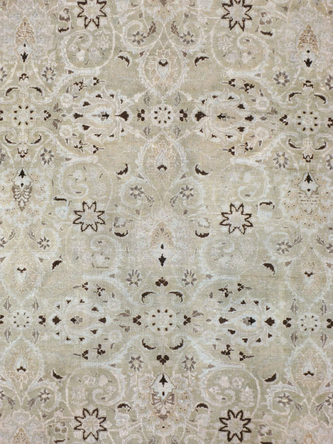 Vintage Persian Mashad Room Size Carpet, No.20082 - Gsblank