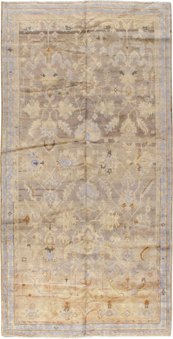 Antique Turkish Oushak Carpet, No.20093 - Gsblank