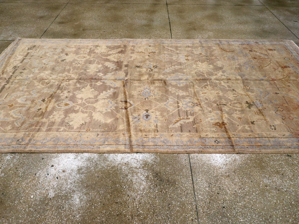 Antique Turkish Oushak Carpet, No.20093 - Gsblank