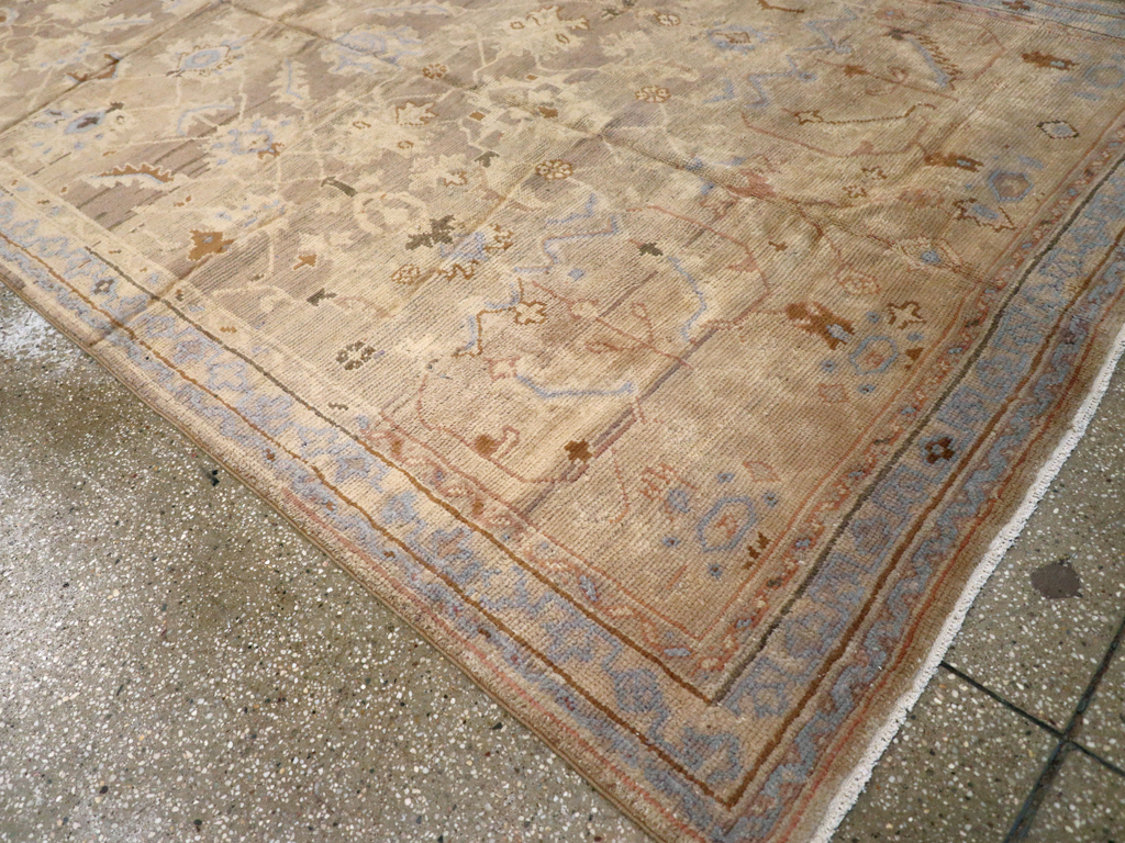 Antique Turkish Oushak Carpet, No.20093 - Gsblank