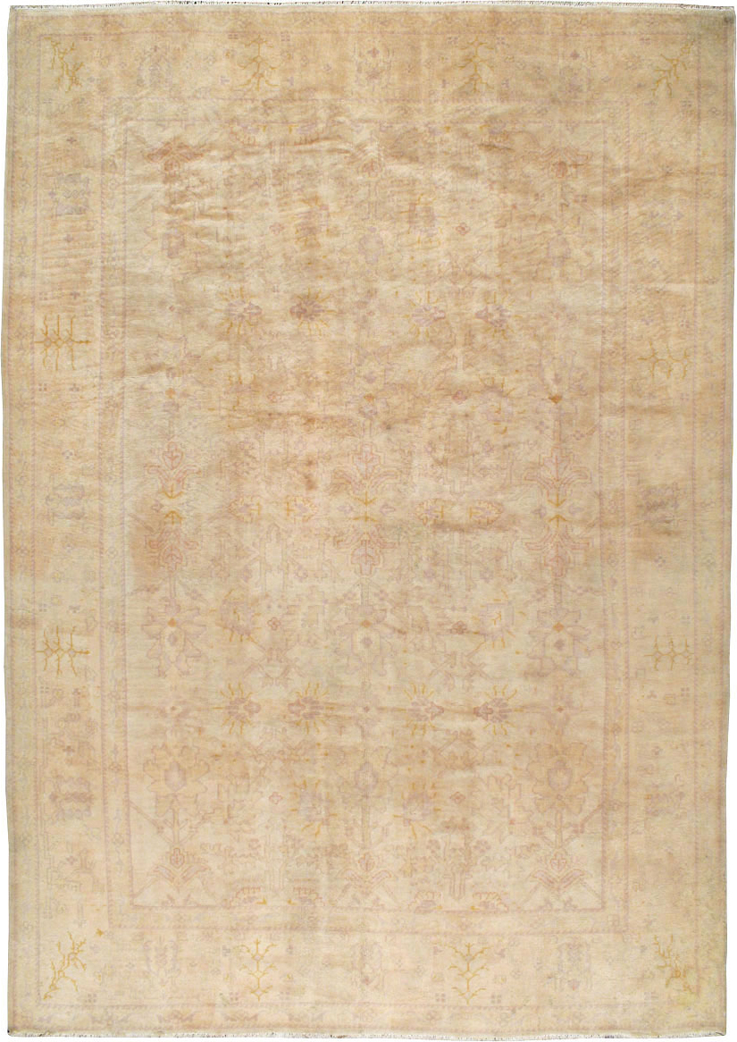Antique Turkish Oushak Carpet, No.20105 - Gsblank