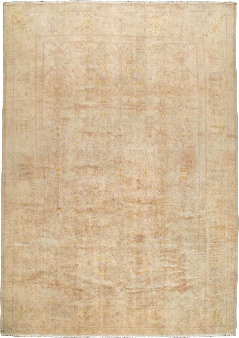 Antique Turkish Oushak Carpet, No.20105 - Gsblank