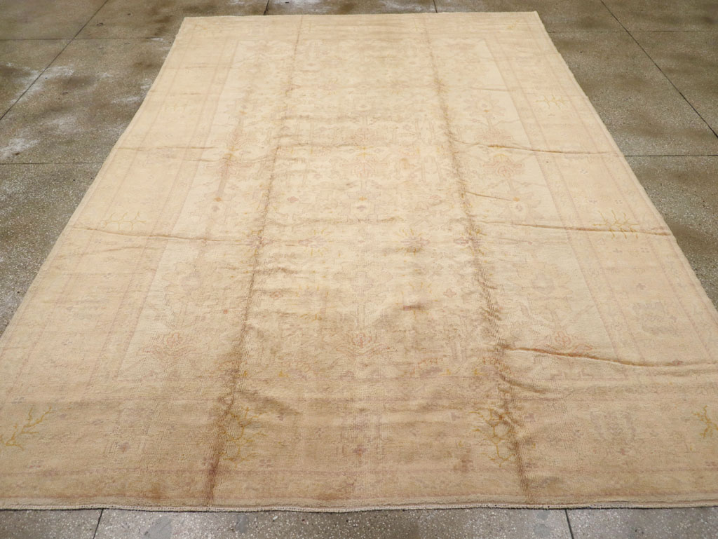 Antique Turkish Oushak Carpet, No.20105 - Gsblank