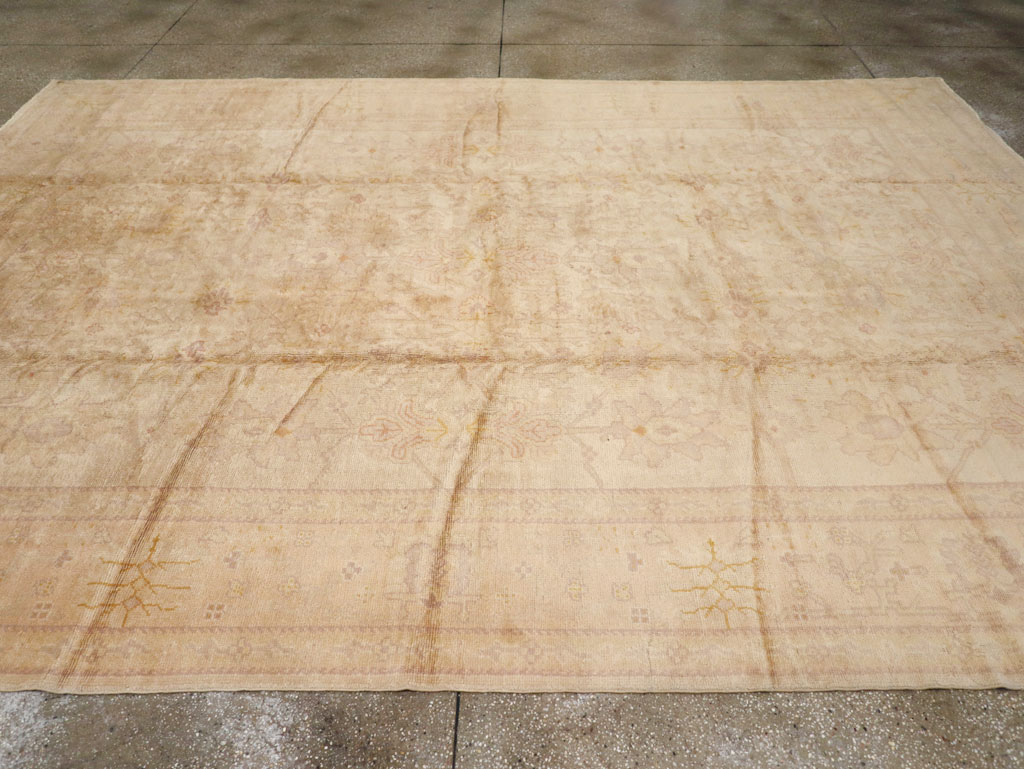 Antique Turkish Oushak Carpet, No.20105 - Gsblank