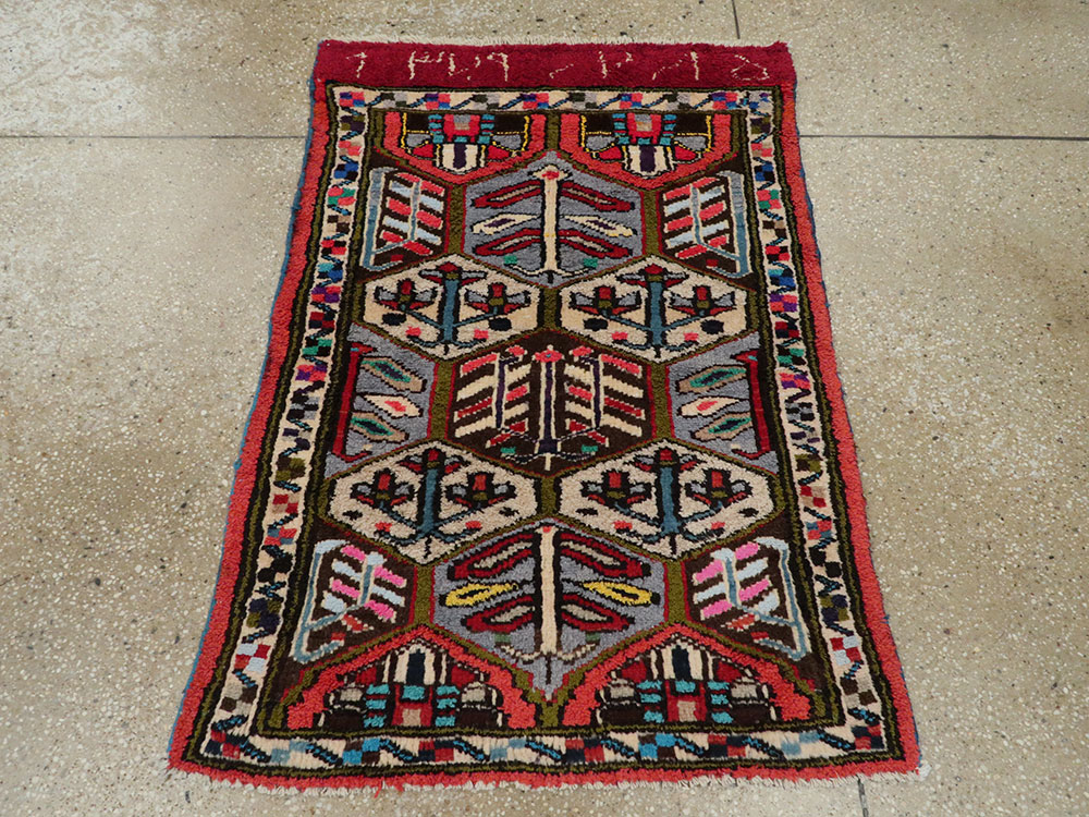 Vintage Persian Hamadan Rug, No.20107 - Gsblank