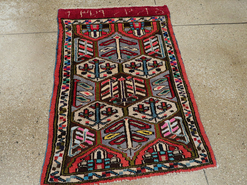Vintage Persian Hamadan Rug, No.20107 - Gsblank