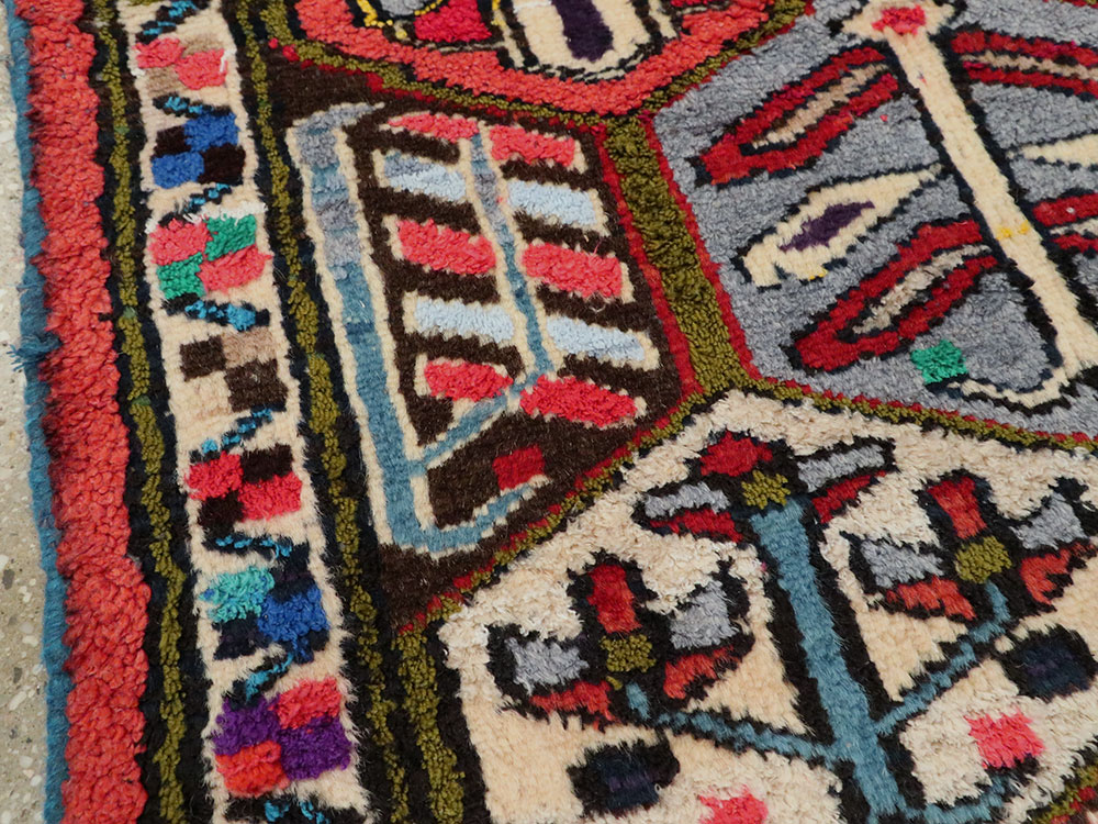 Vintage Persian Hamadan Rug, No.20107 - Gsblank