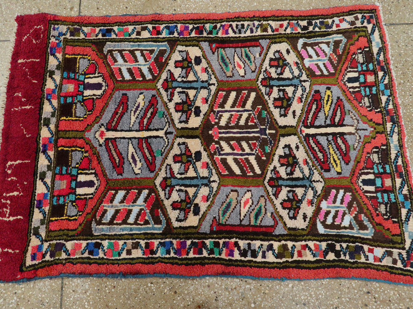 Vintage Persian Hamadan Rug, No.20107 - Gsblank
