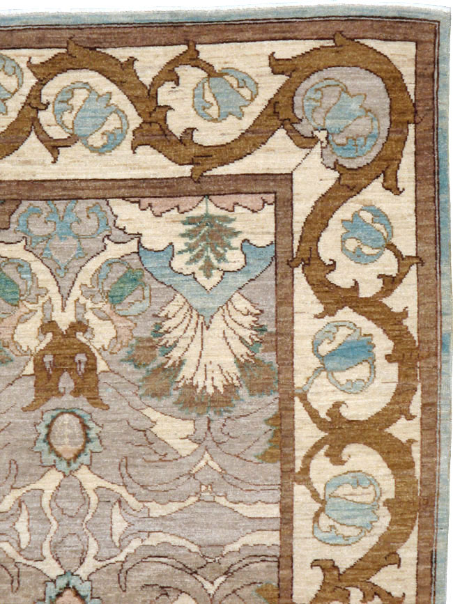 Modern Persian Tabriz Accent Rug, No.20111 - Gsblank