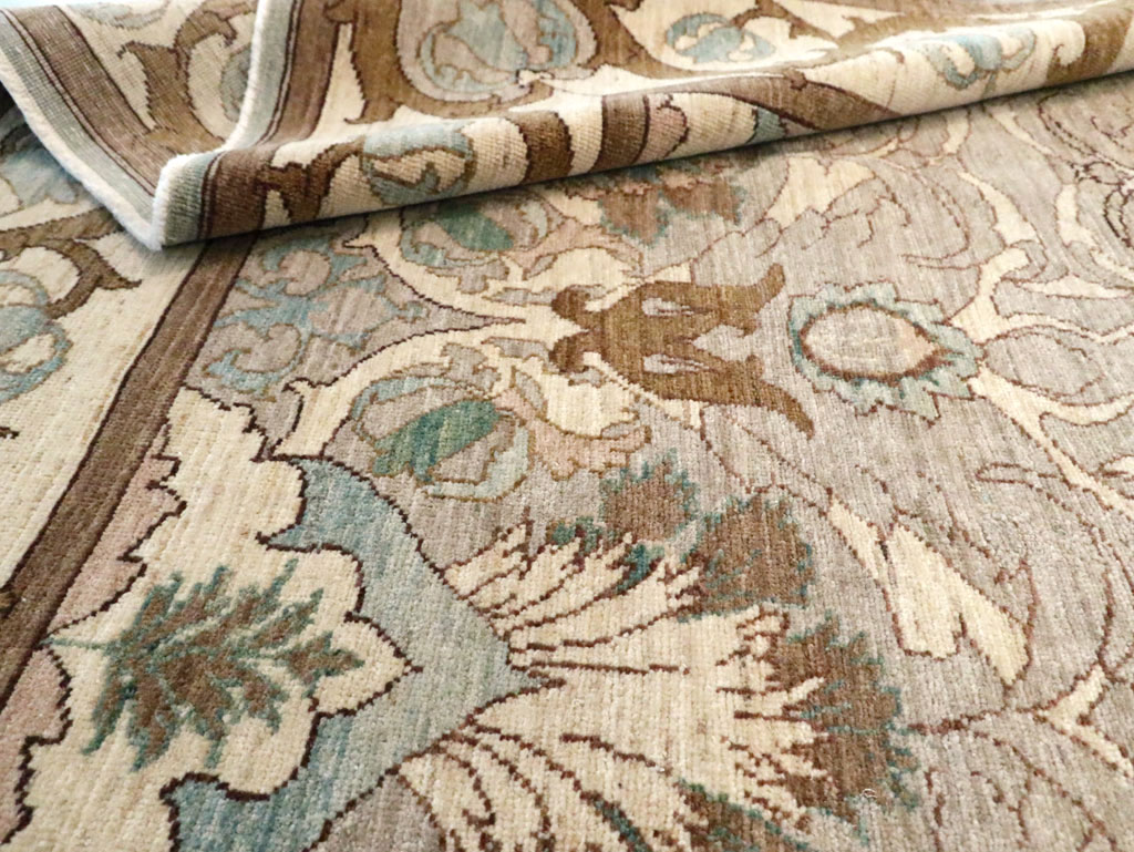 Modern Persian Tabriz Accent Rug, No.20111 - Gsblank