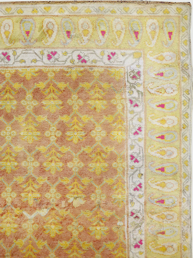 Vintage Indian Cotton Agra Rug, No.20114 - Gsblank