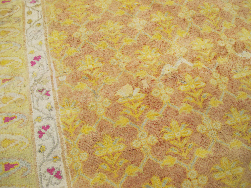 Vintage Indian Cotton Agra Rug, No.20114 - Gsblank