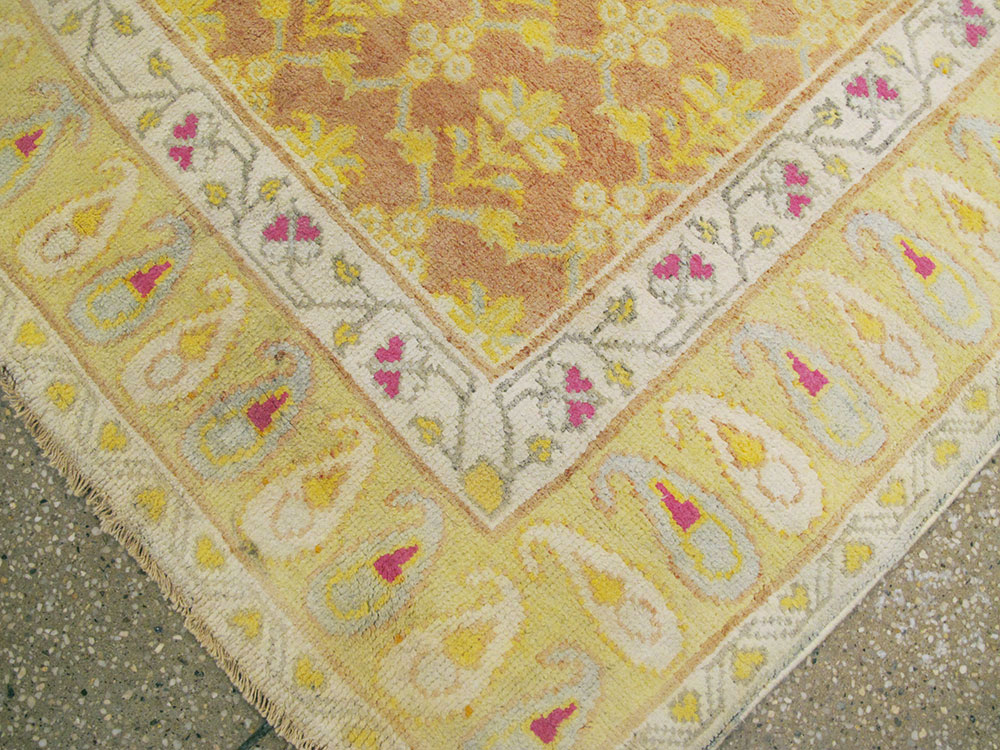Vintage Indian Cotton Agra Rug, No.20114 - Gsblank