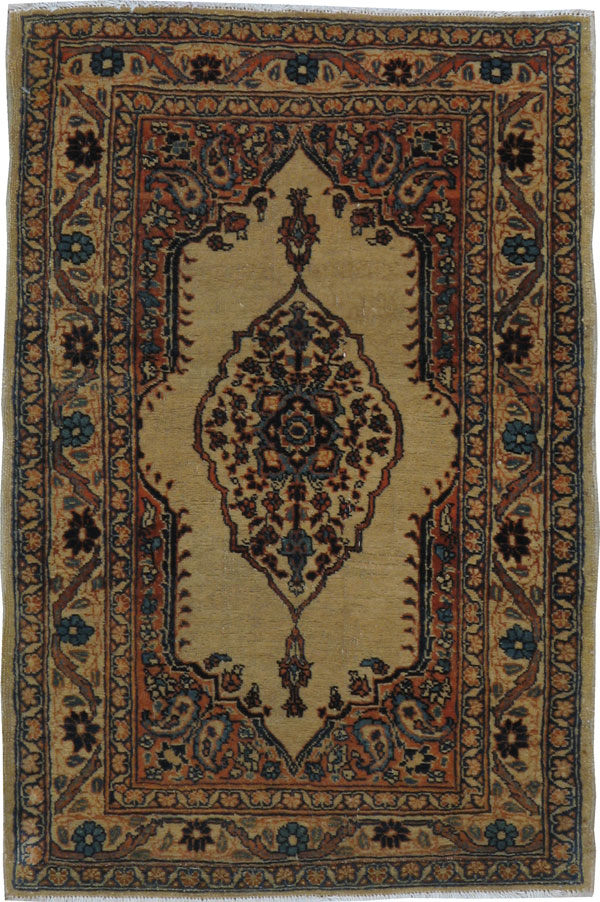 Antique Persian Tabriz Hagi Jalili Rug, No.20120 - Gsblank