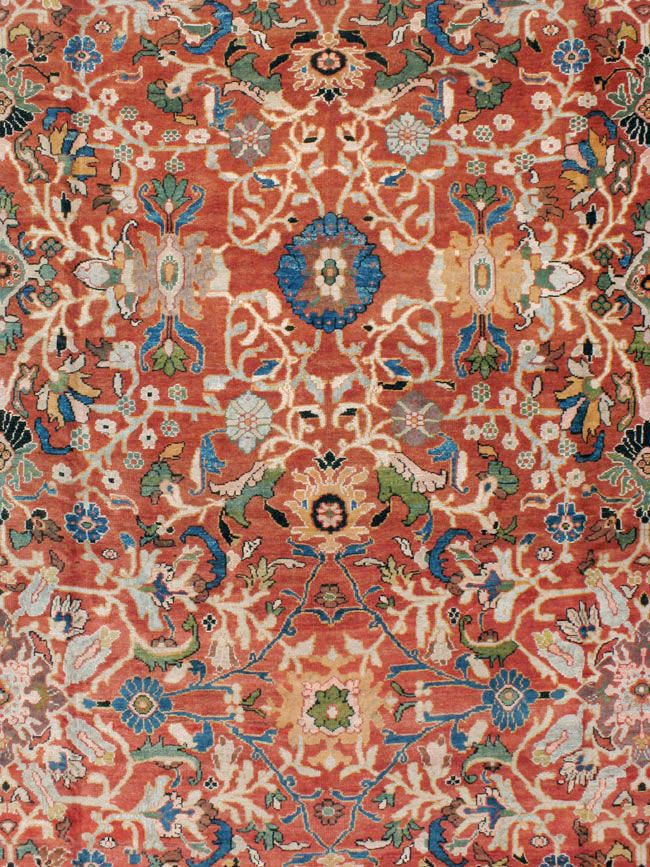 Antique Persian Mahal Carpet, No.20125 - Gsblank