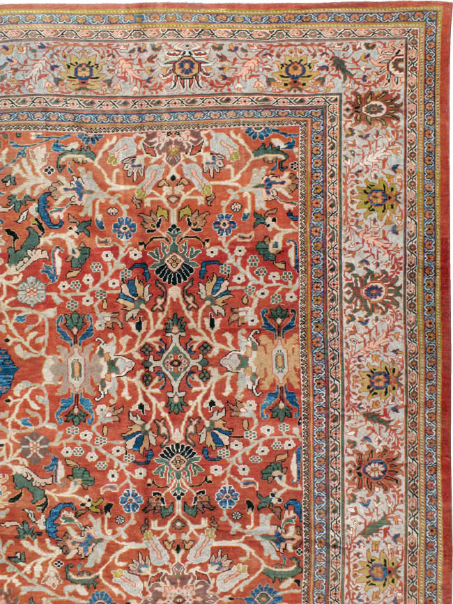 Antique Persian Mahal Carpet, No.20125 - Gsblank