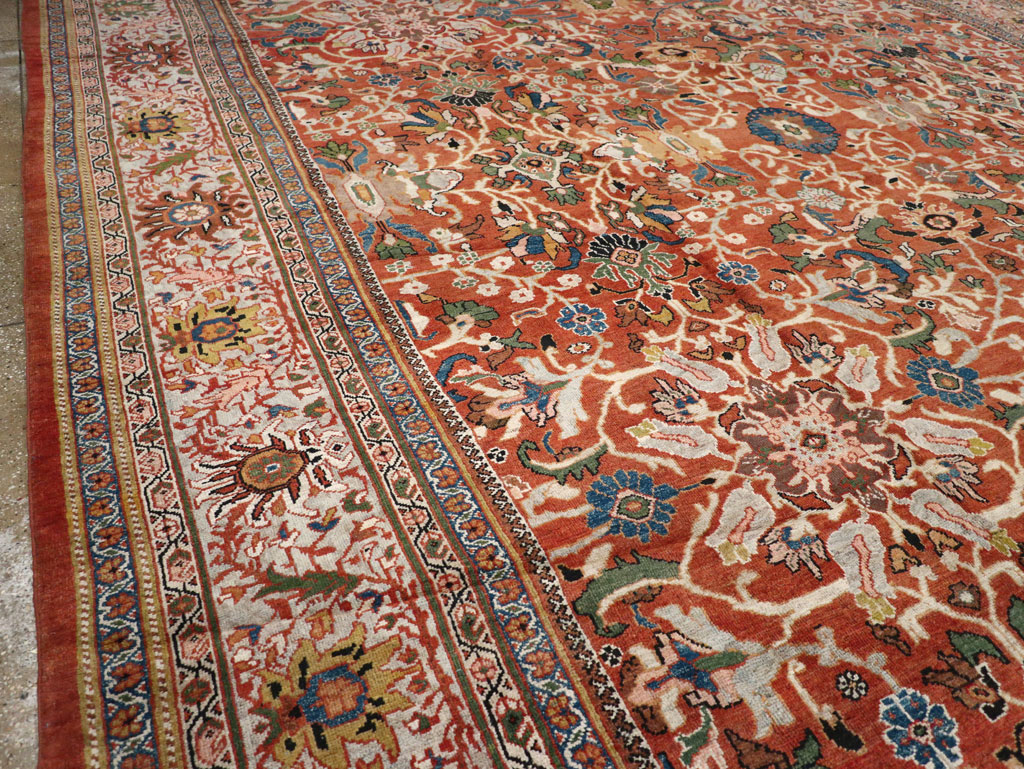 Antique Persian Mahal Carpet, No.20125 - Gsblank