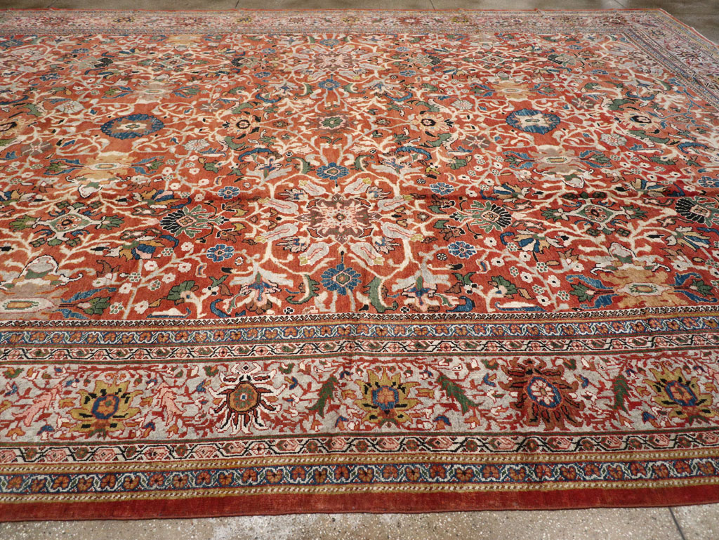 Antique Persian Mahal Carpet, No.20125 - Gsblank