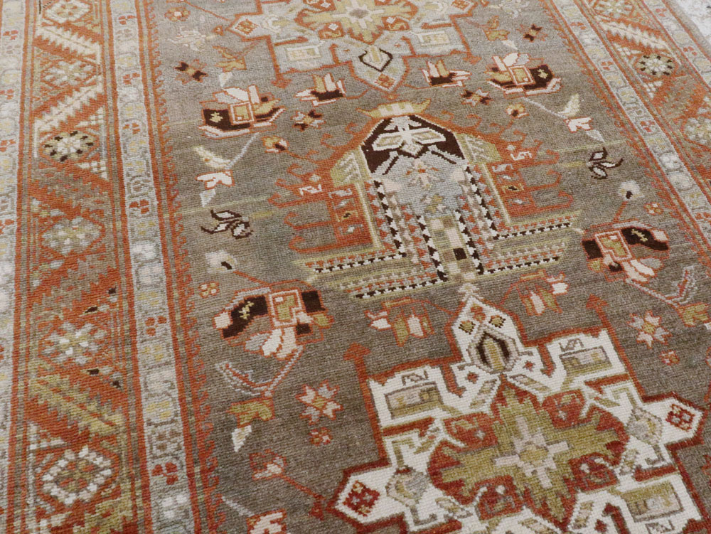 Antique Persian Heriz Runner, No.20130 - Gsblank