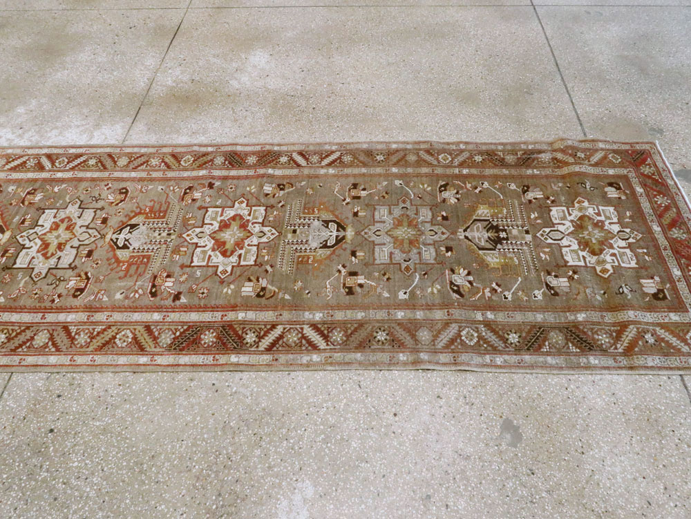 Antique Persian Heriz Runner, No.20130 - Gsblank