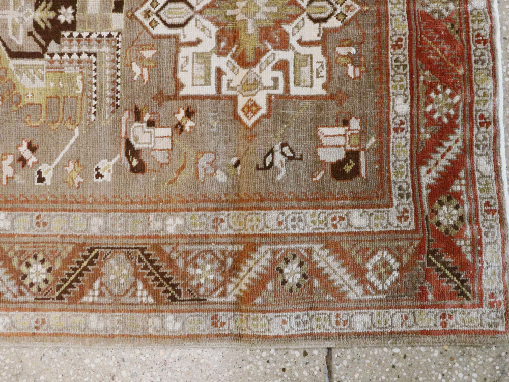 Antique Persian Heriz Runner, No.20130 - Gsblank