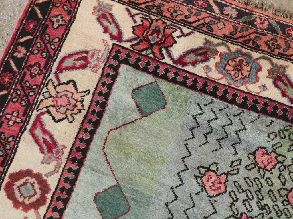 Vintage Caucasian Karabagh Pictorial Rug, No.20152 - Gsblank