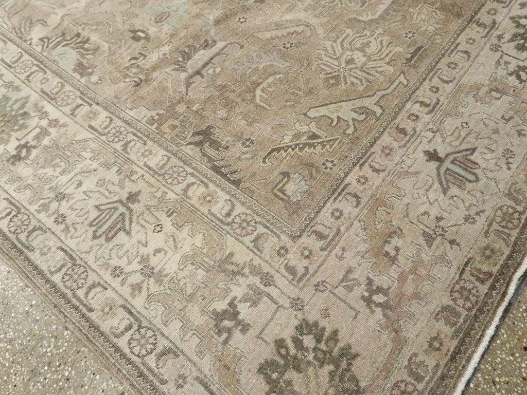 Vintage Persian Tabriz Carpet, No.20165 - Gsblank