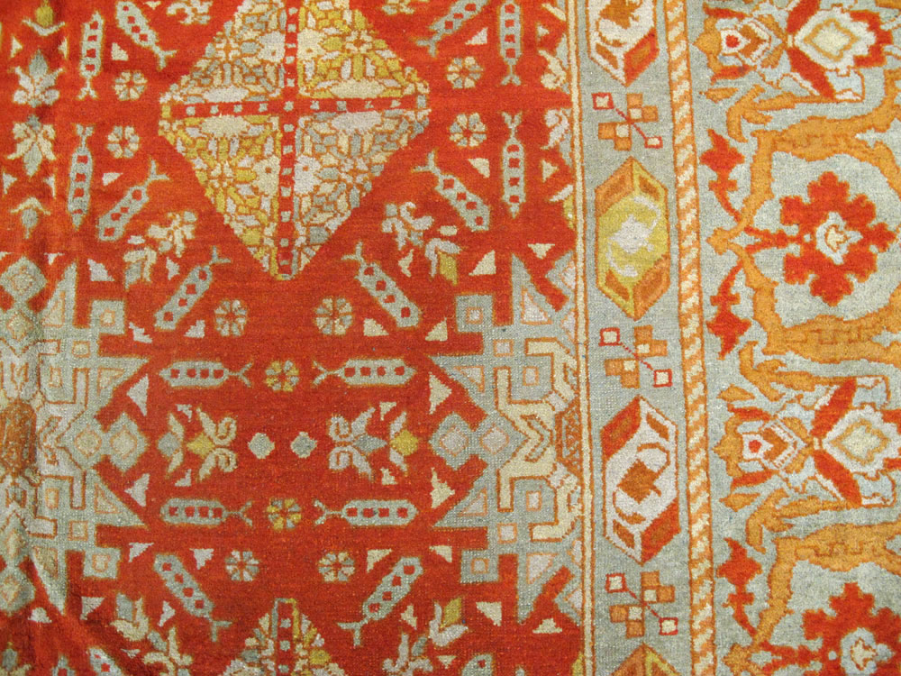 Antique Indian Amritsar Carpet, No.20175 - Gsblank