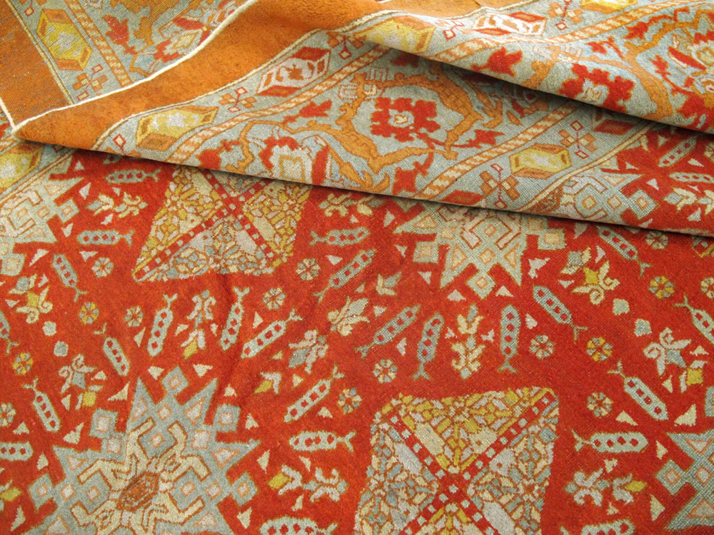 Antique Indian Amritsar Carpet, No.20175 - Gsblank