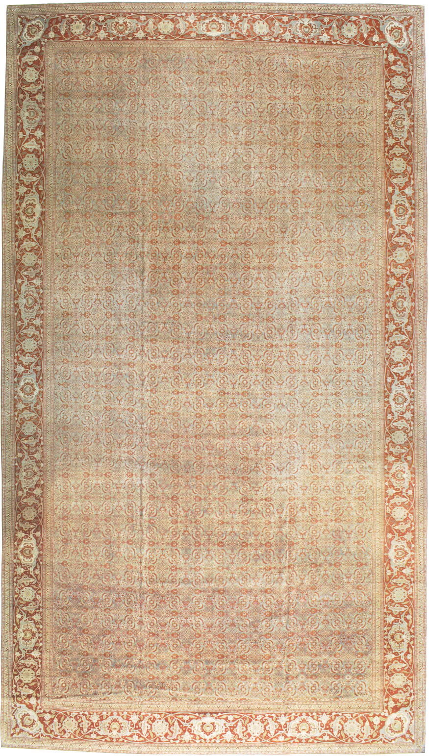 Antique Persian Tabriz Carpet, No.20176 - Gsblank