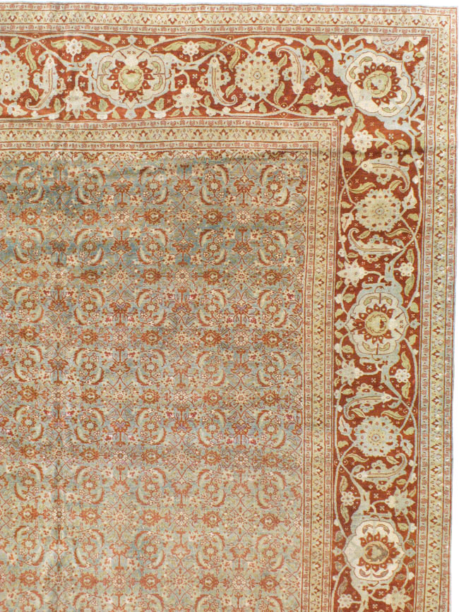 Antique Persian Tabriz Carpet, No.20176 - Gsblank
