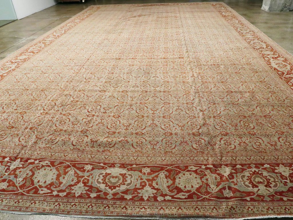 Antique Persian Tabriz Carpet, No.20176 - Gsblank