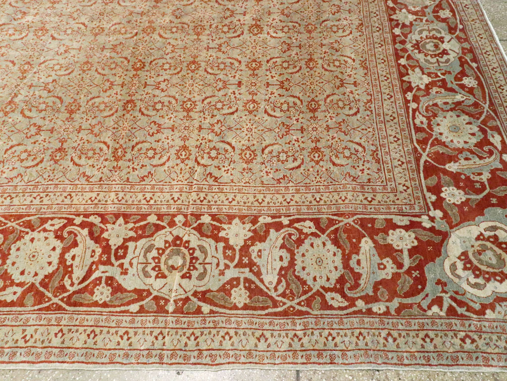 Antique Persian Tabriz Carpet, No.20176 - Gsblank