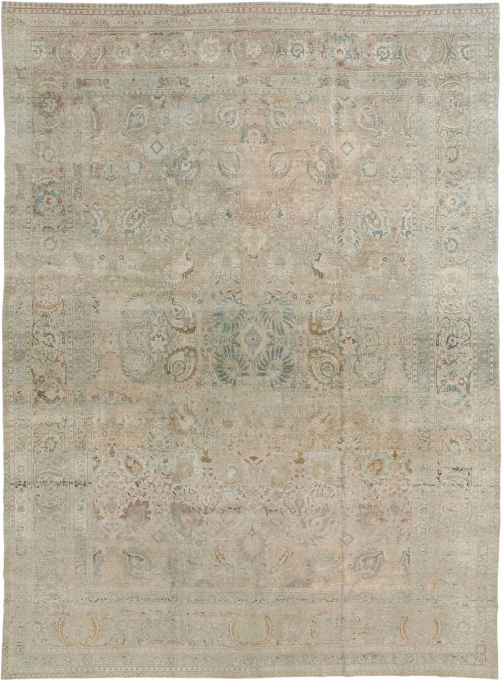 Antique Persian Tabriz Carpet, No.20177 - Gsblank