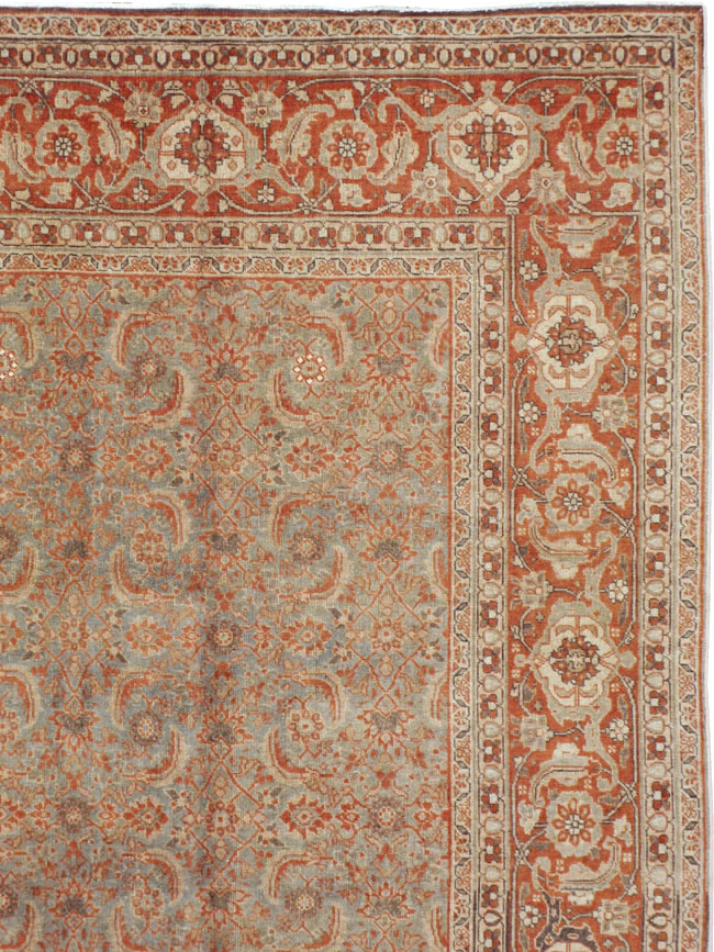 Antique Persian Tabriz Carpet, No.20180 - Gsblank