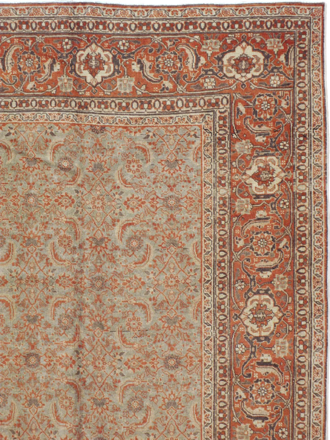 Antique Persian Tabriz Carpet, No.20180 - Gsblank