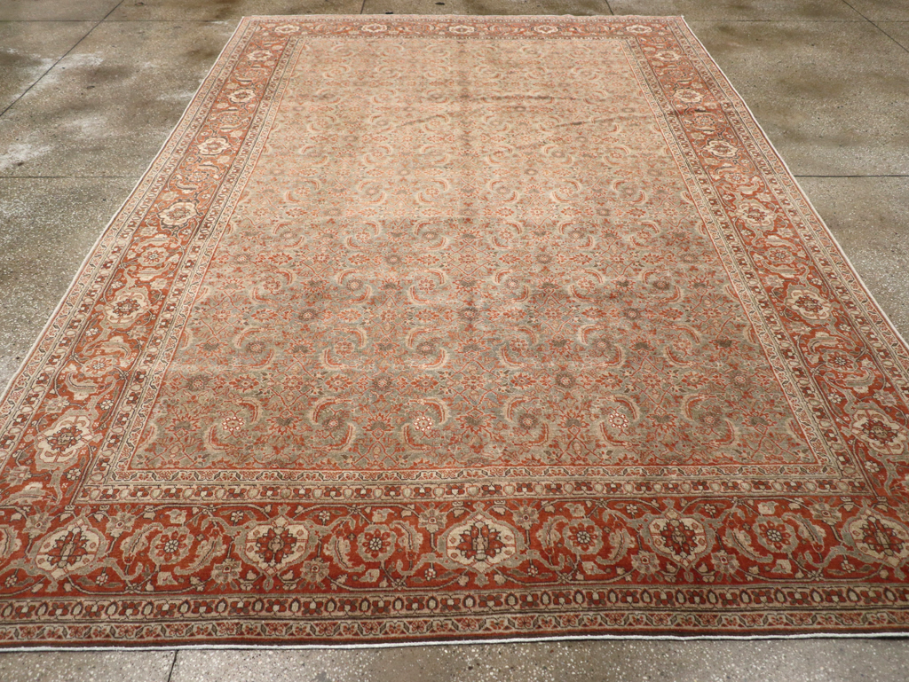 Antique Persian Tabriz Carpet, No.20180 - Gsblank